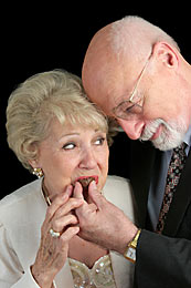 Frhliches Seniorenpaar